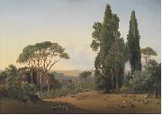 Fritz Petzholdt, A View from Villa Adriana, Tivoli